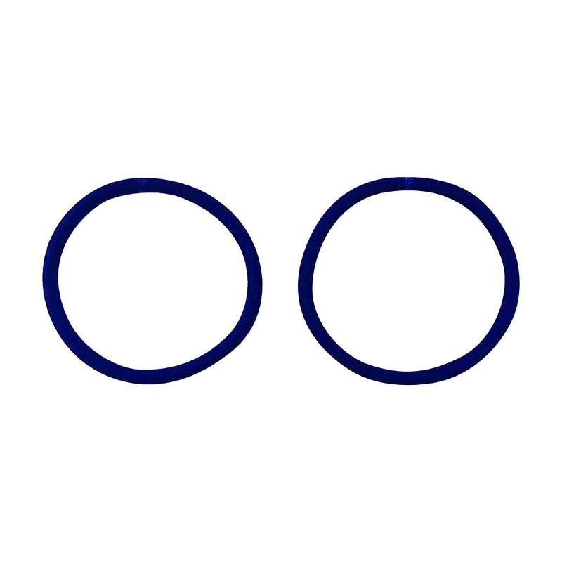 Hair Elastic -Thick - 2 Pcs. - Navy Blue-