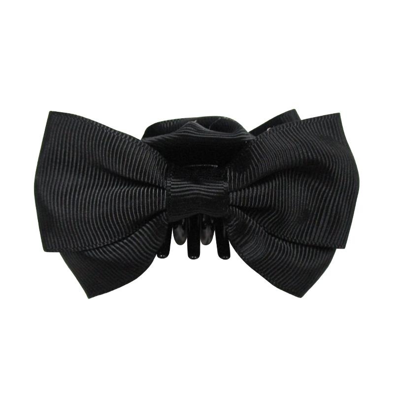 Ribbon Bun Clip Grosgrain