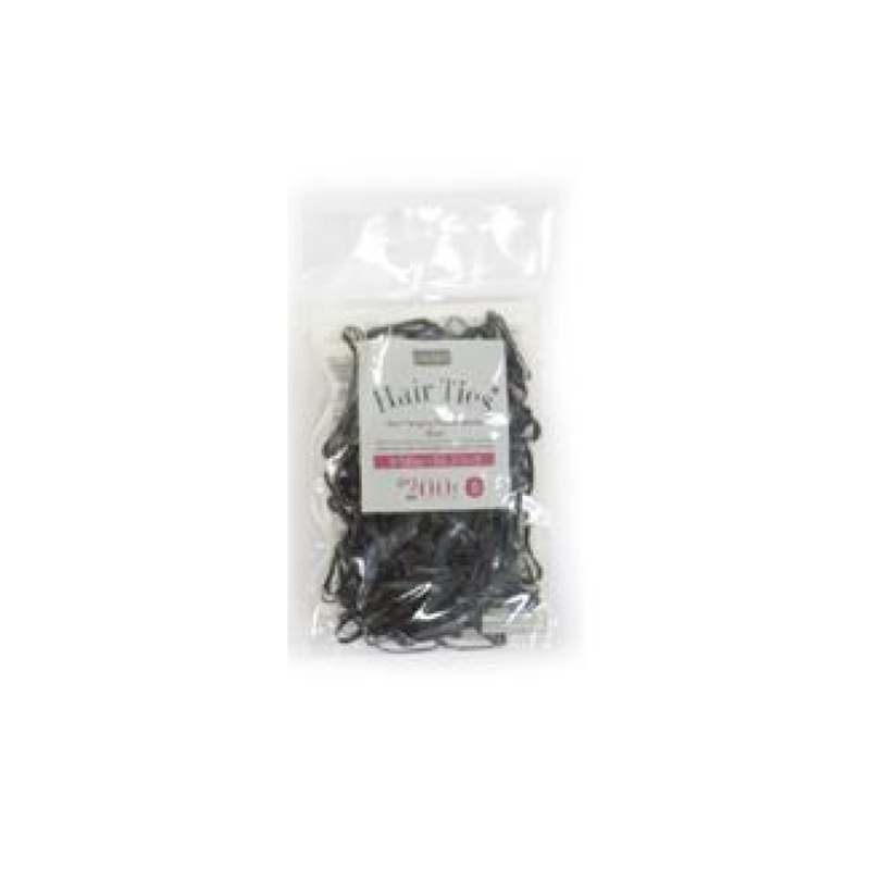 Tangle Free Rubber Small Black