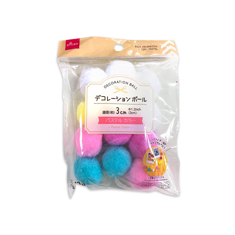 Decoration Ball 3cm Pastel Color