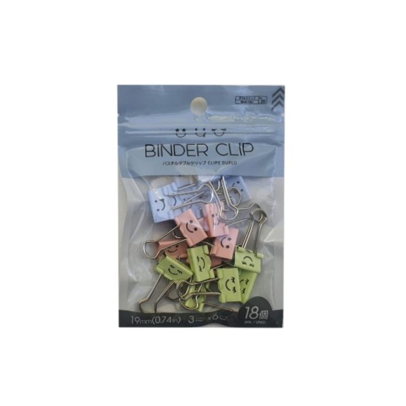 Pastel Binder Clip 19mm