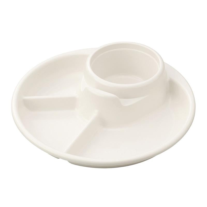 Barbeque Dish Round Ivory
