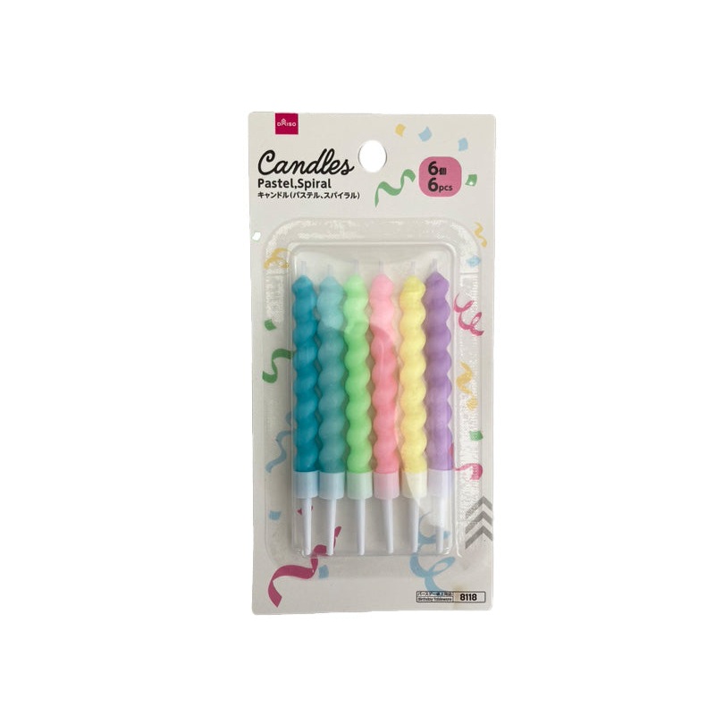 Candles Pastel Spiral