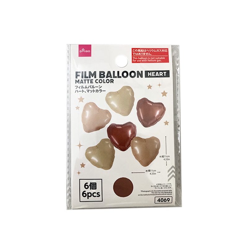 Film Balloon Heart Matte Color