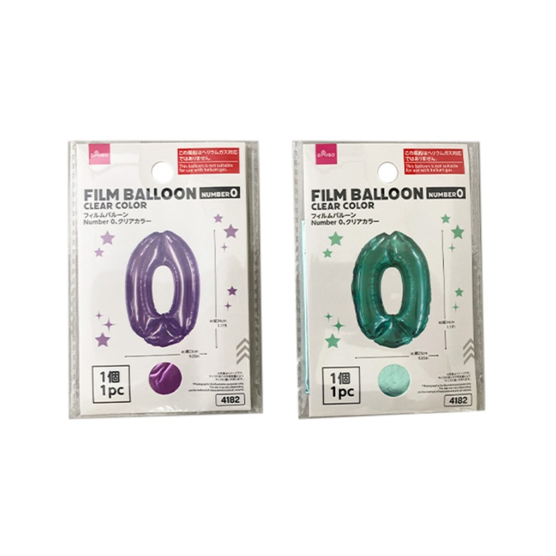 Film Balloon No. 0 Clear Purple/Green