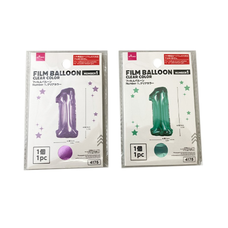 Film Balloon No. 1 Clear Purple/Green