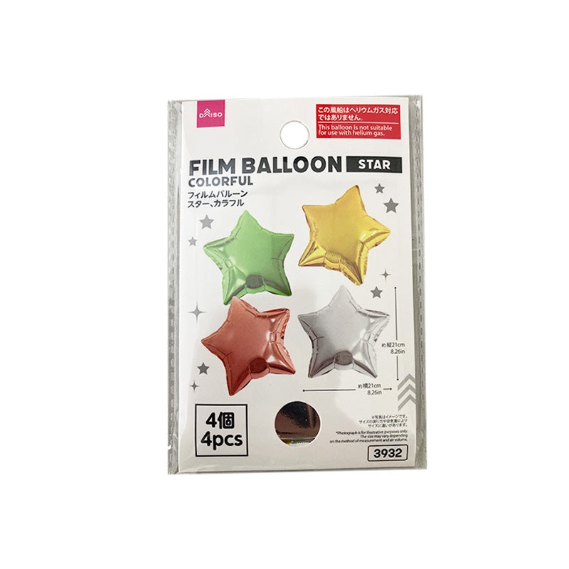 Film Balloon Star Colorful