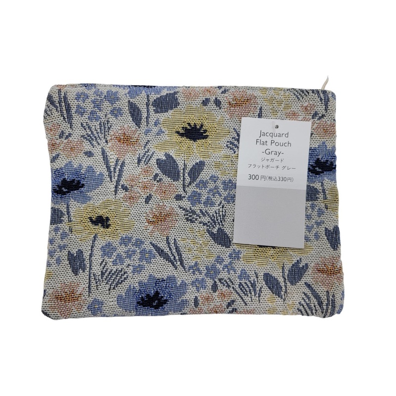 Jacquard Flat Pouch Grey