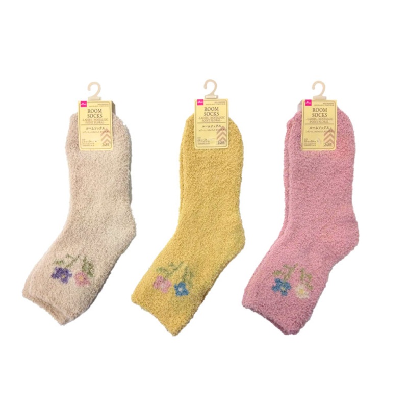 Room Socks Ladies Nostalgic Point Floral
