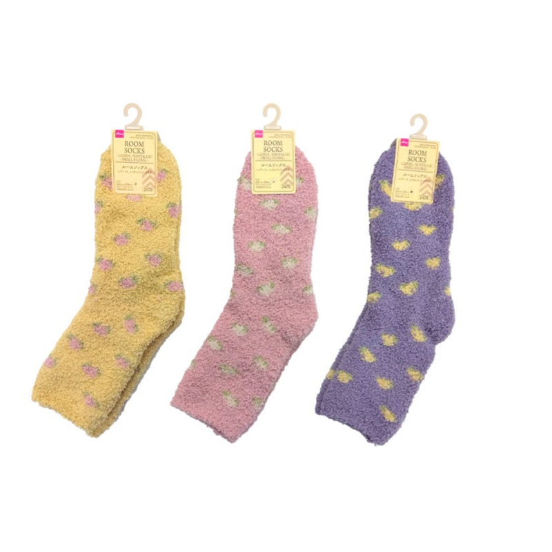 Room Socks Ladies Nostalgic Small Floral
