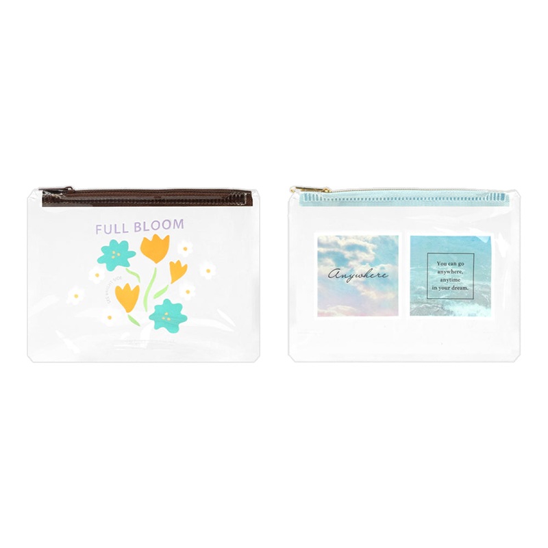 Flat Mini Pouch Bag Flower Photo