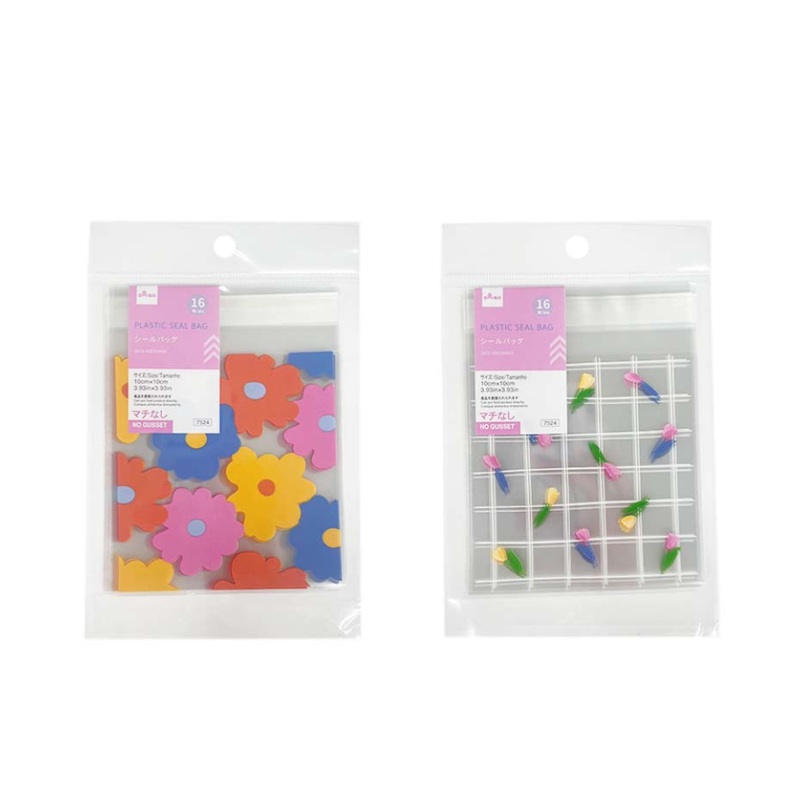 Plastic Seal Bag Flower 10cm x 10cm