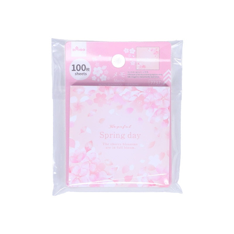 Square Memo Cherry Blossom