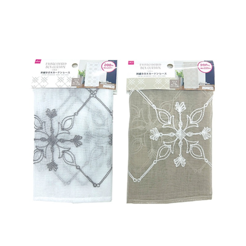 Embroidered Box Curtain Lace 42cm x 88cm