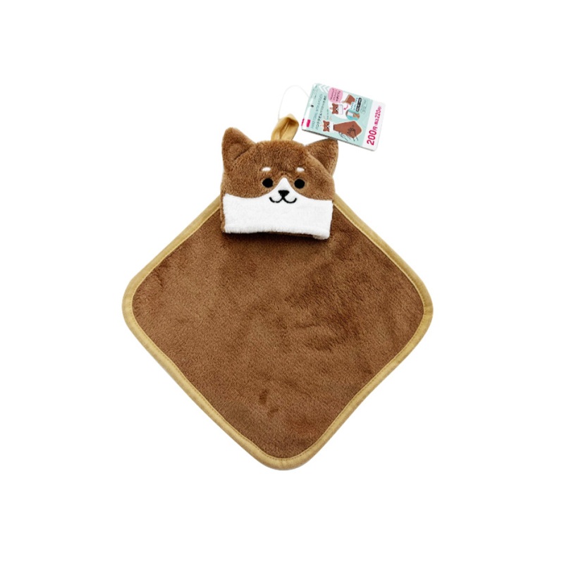 Hand Towel with a Pouch Shiba Inu