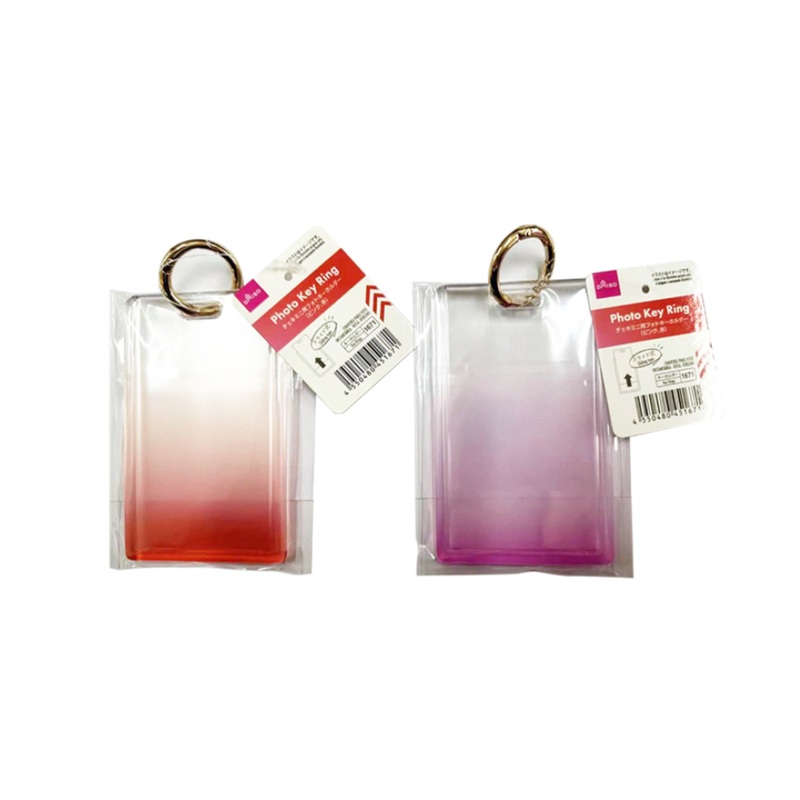 Photo Key Ring for Instax Prints Pink/Red