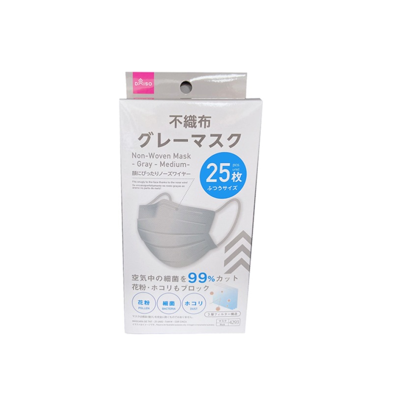 Non Woven Mask Grey Medium