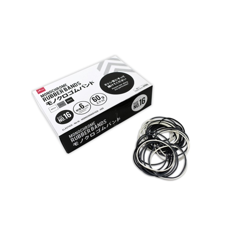 Rubber Bands No. 16 Monochrome