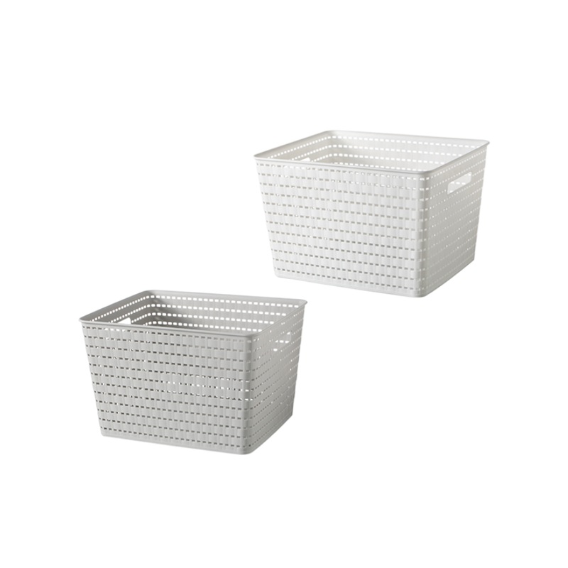 Storage Basket Wood Grain 35cm x 29cm x 22.3cm