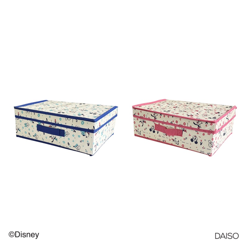 Storage Box with Lid Compatible with Color Box Half Size Mickey & Friends