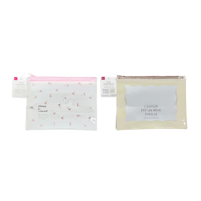 Flat Vinyl Pouch Elegant