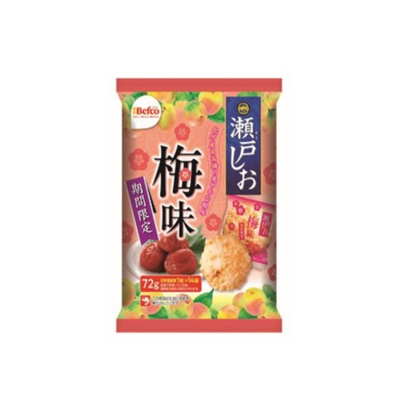 Kuriyama Rice Crackers Seto Salt Plum Flavor