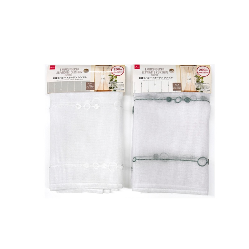 Embroidered Separate Curtain Simple 43cm x 150cm