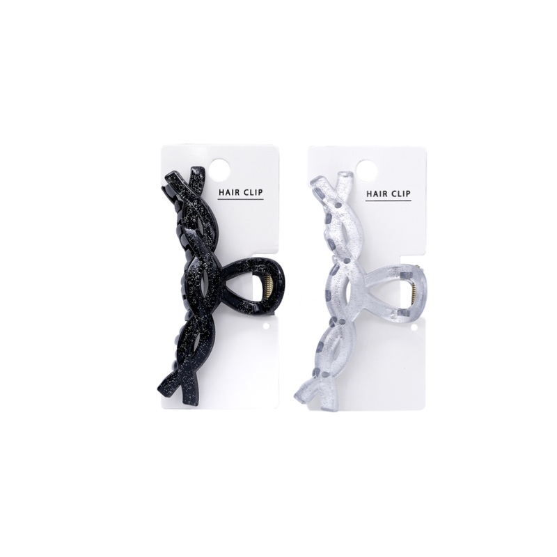 Claw Clip Glitter Cross Line