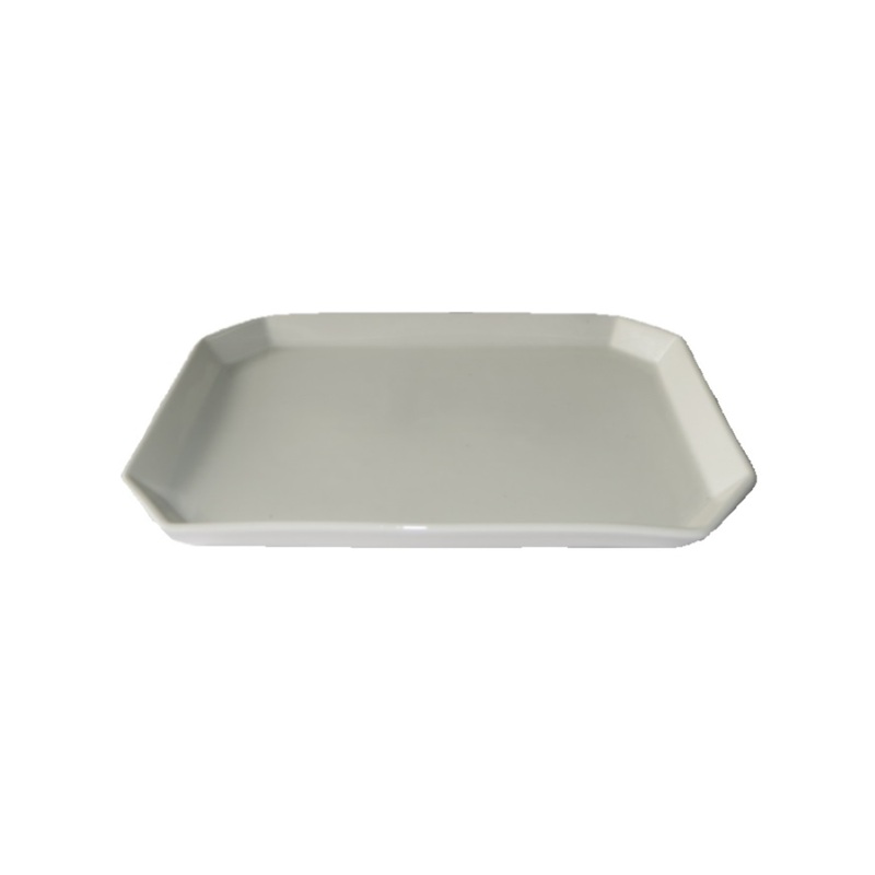 Hakkaku Long Plate White 6.29in x 7.87in