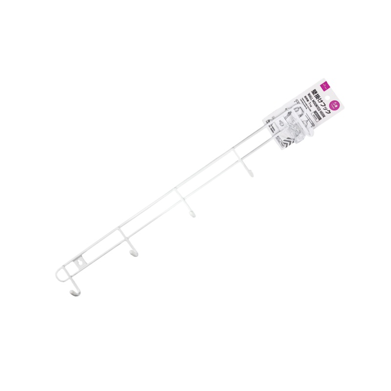 Wall Mounted Hook Five Hooks White