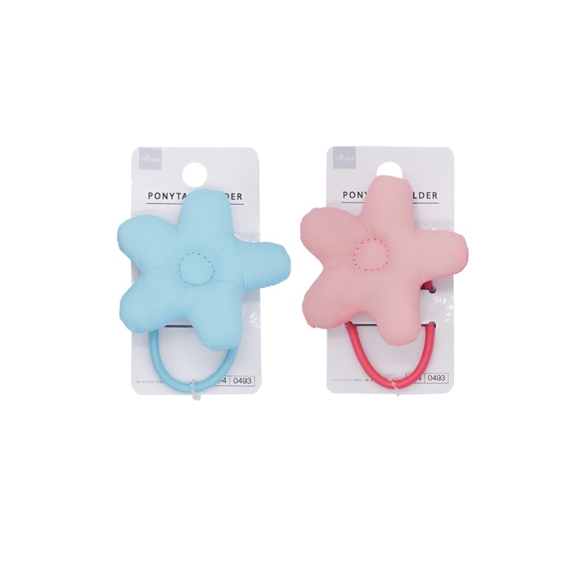 Balloon Flower Hair Pony Pink/Blue