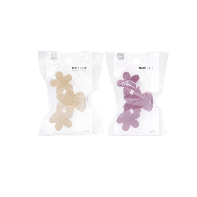 Claw Clip Flocky Flower