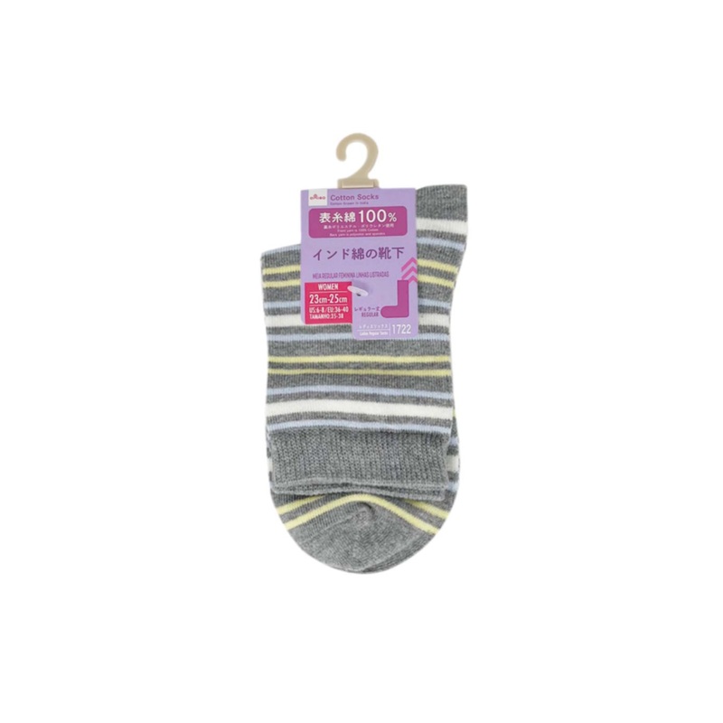 Cotton Socks 23-25cm Striped