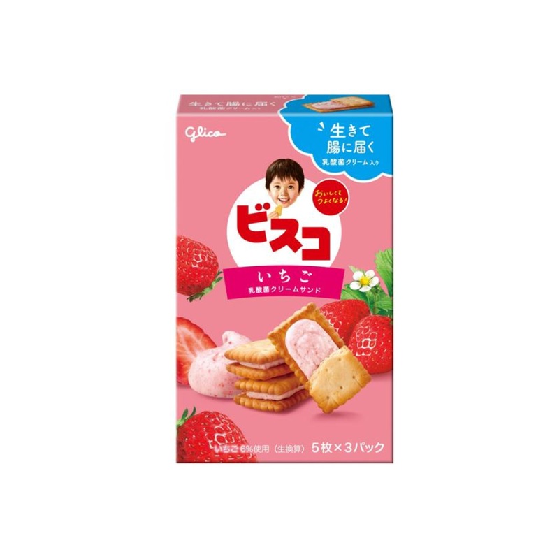 Glico Bisco Strawberry
