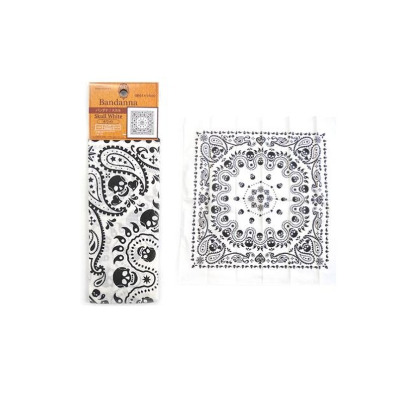 Bandanna Skull White