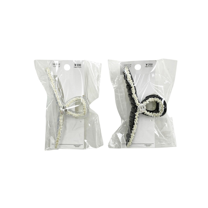 Hair Clip White/Black