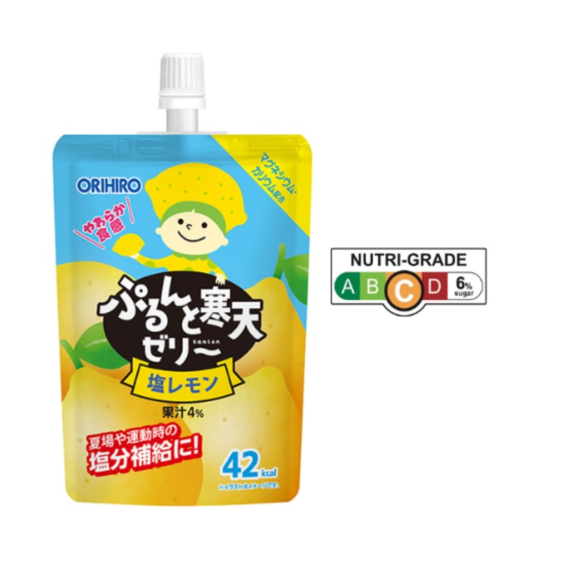 Orihiro Jiggle Agar Jelly Standing Salted Lemon