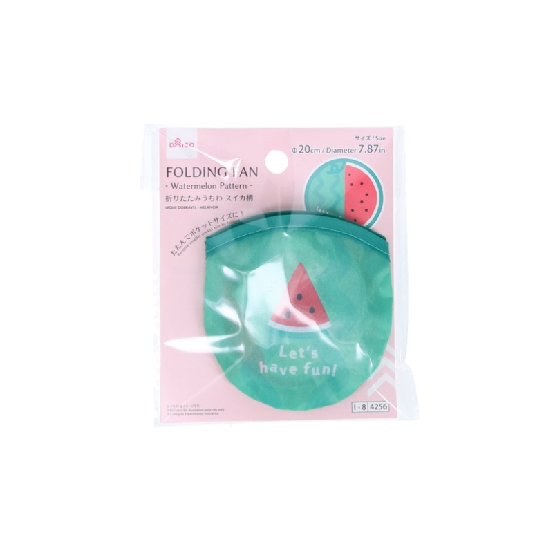 Folding Fan Watermelon Pattern