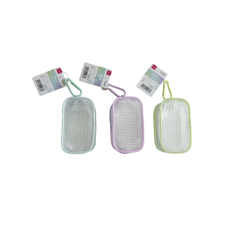 Mini pouch with Gusset-blue-green-purple-