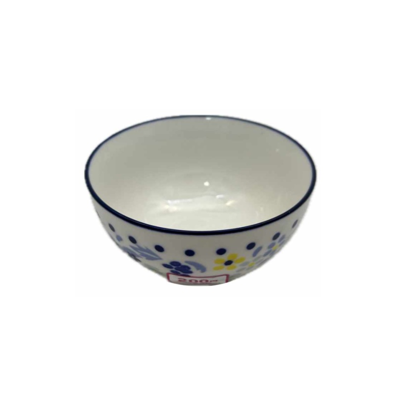 Bowl Blue Line Flower 10cm