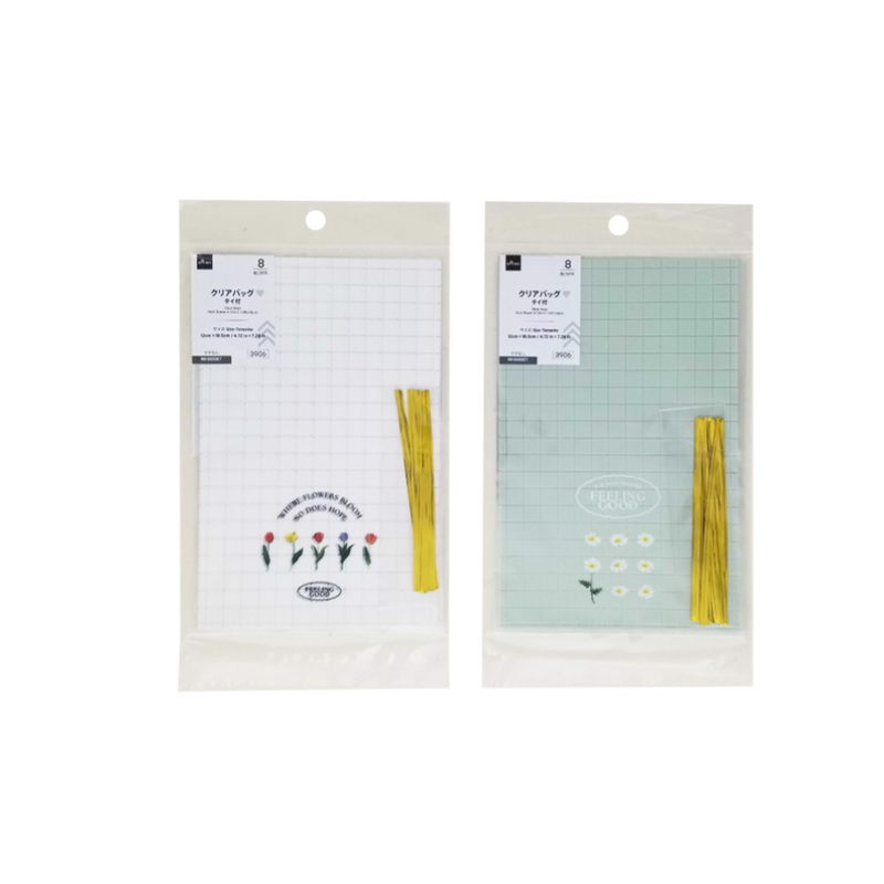 Clear Bags Petit Flower 4.72in x 7.28in