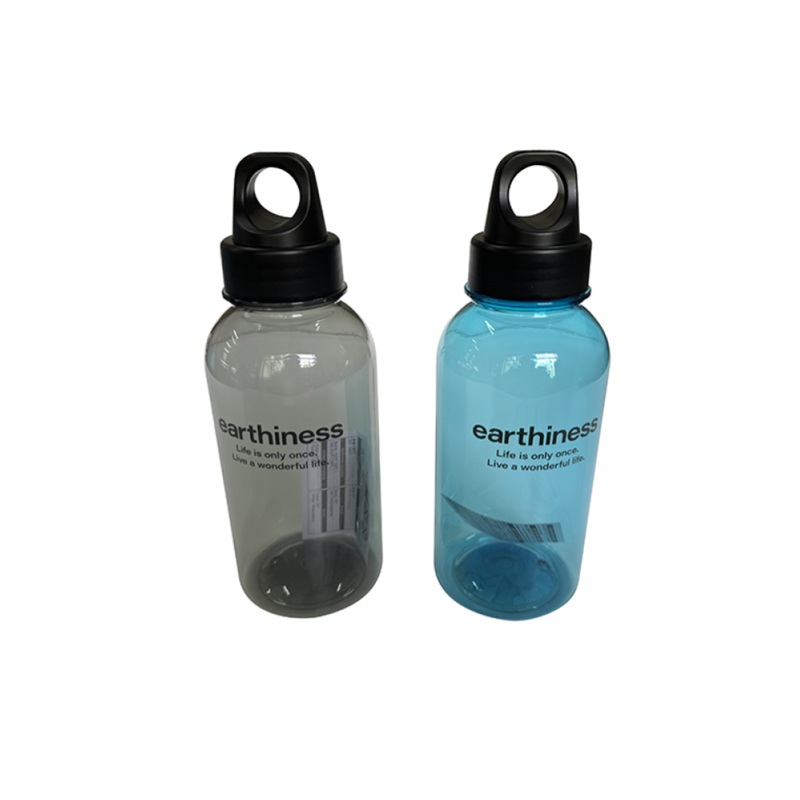 Drinking Bottle Typography with Handle 400ml