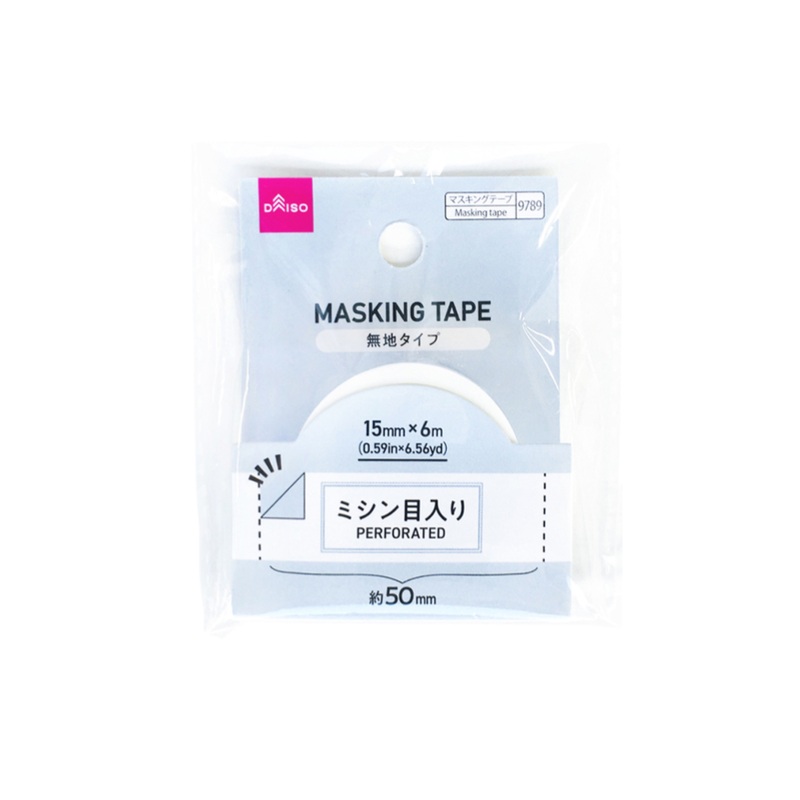 Masking Tape Perforated White 15mm x 6mm