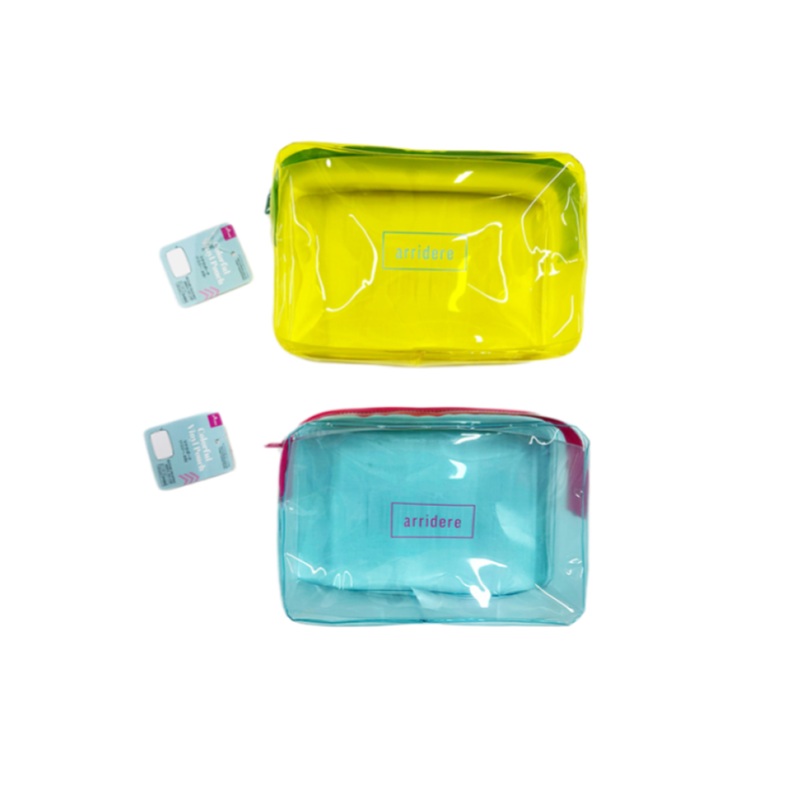 Pouch with Gusset Yellow/Light Blue