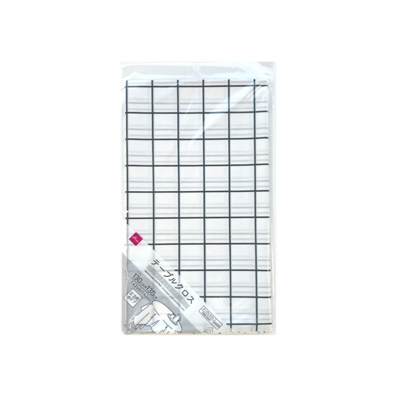 Tablecloth Graph Checkered Black