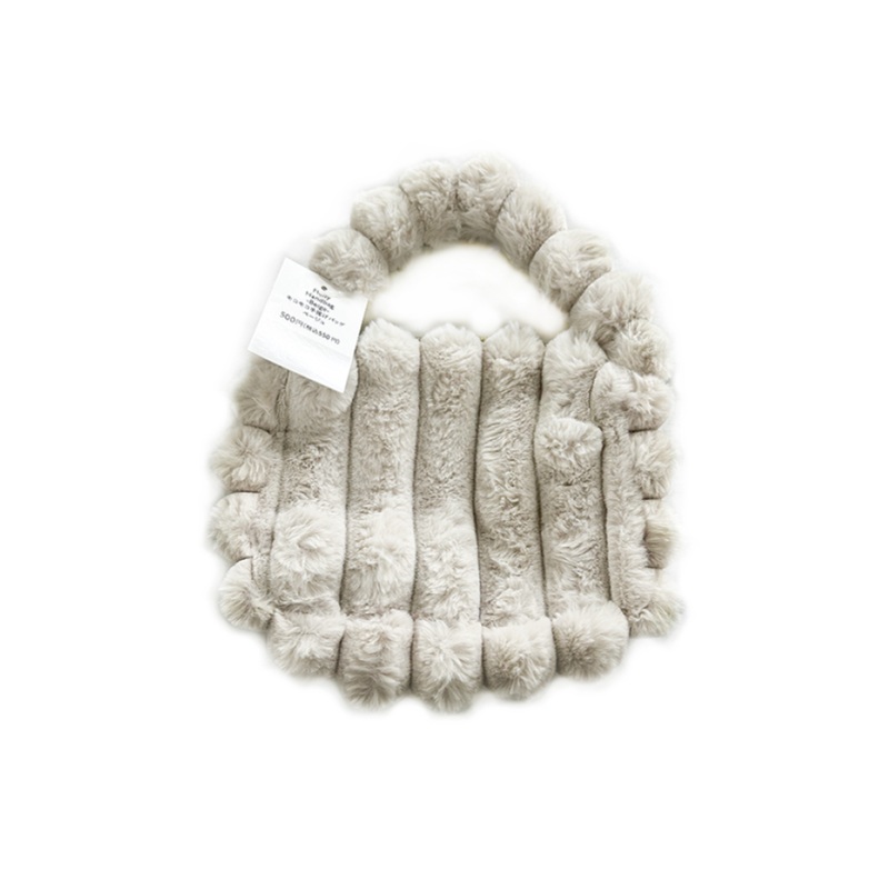 Fluffy Handbag Beige