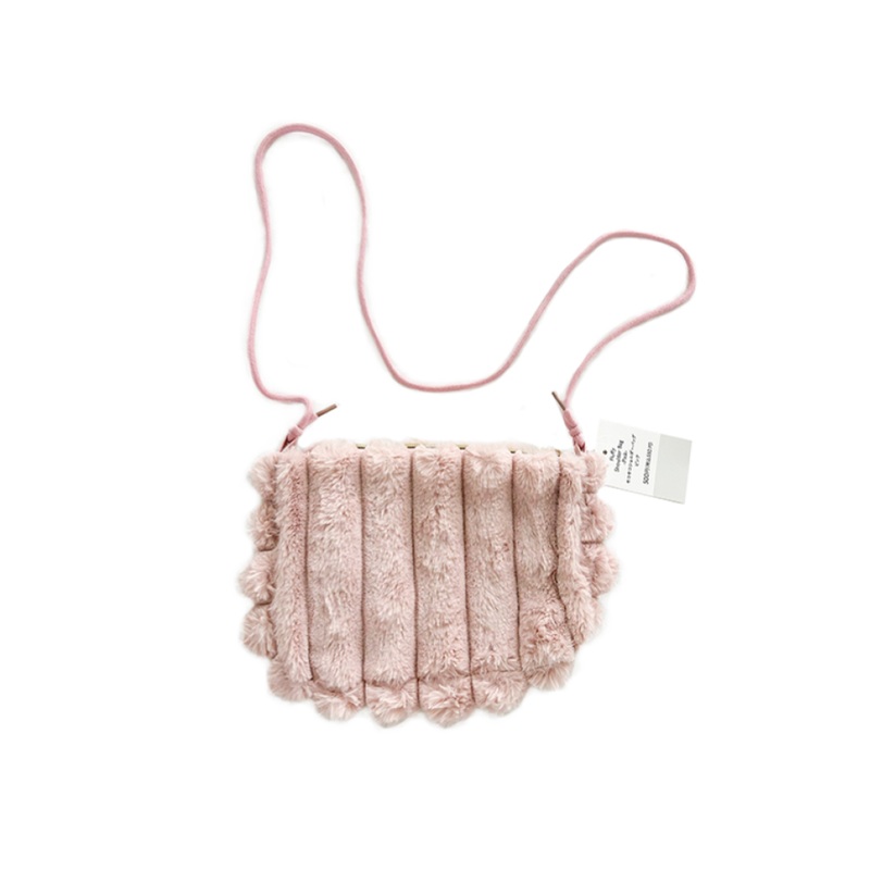 Fluffy Shoulder Bag Pink