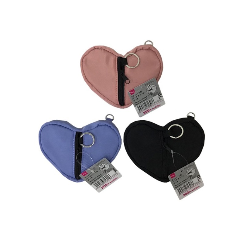 Mini Heart Shaped Bag Charm Pouch