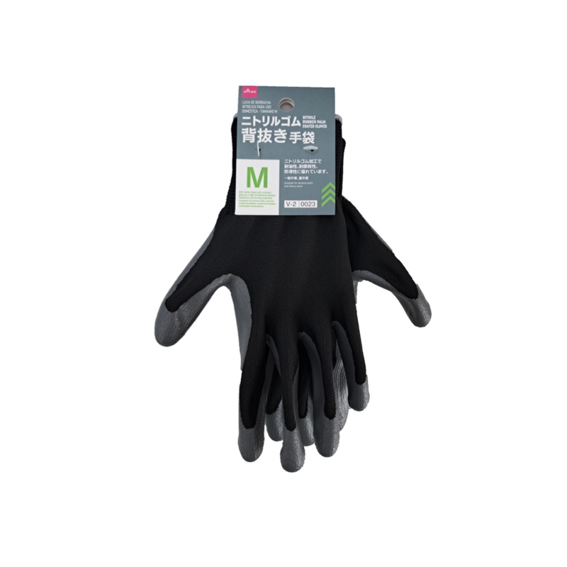 Nitrile Rubber Palm Coated Gloves M