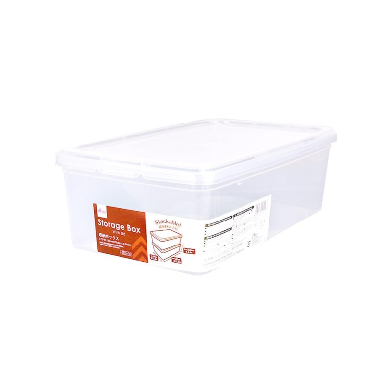 Storage Box with Lid 19cm x 32cm x 10.5cm